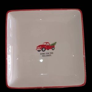 Rae Dunn HOME FOR THE HOLIDAYS plate